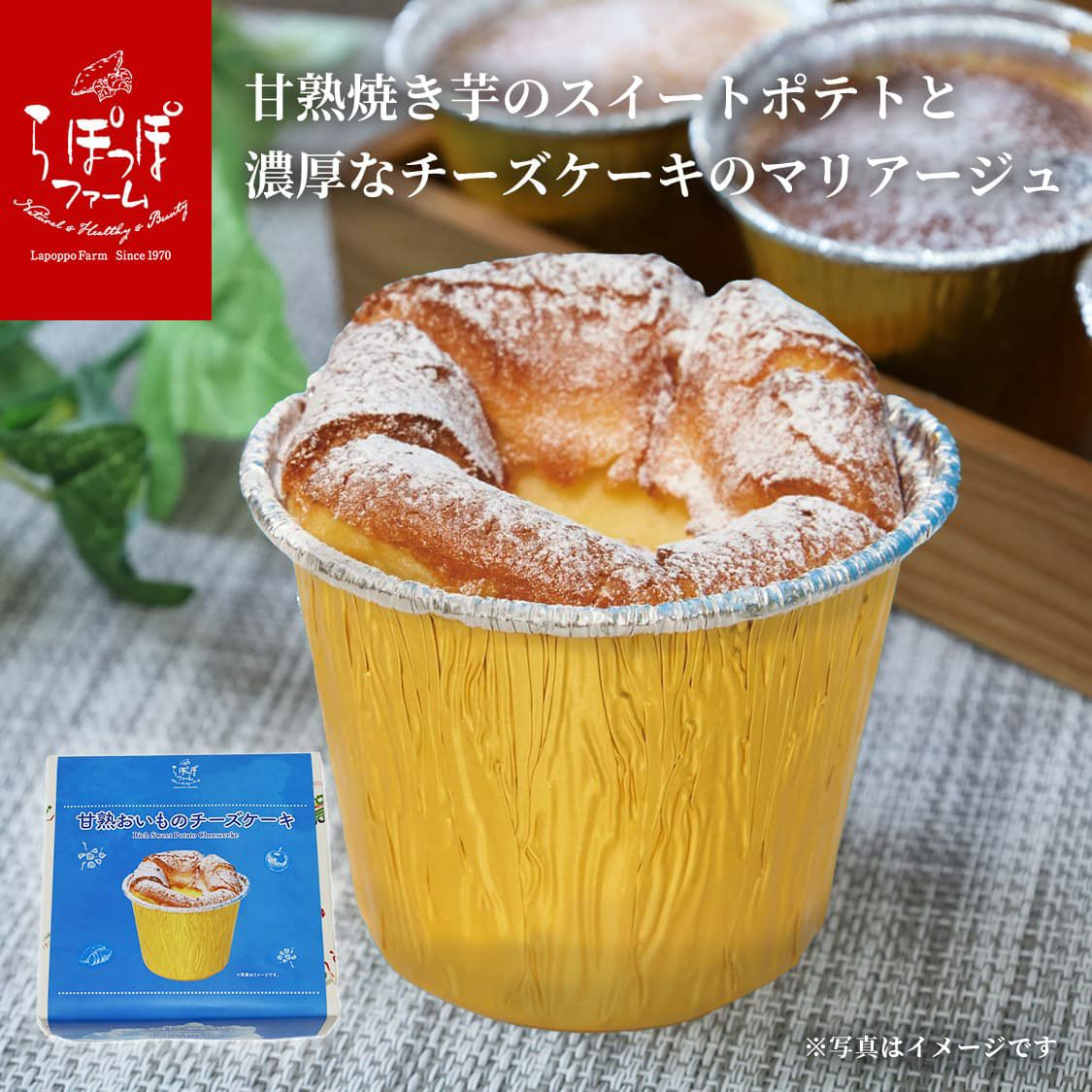 らぽっぽ 甘熟おいも チーズケーキ 4個入り さつまいもスイーツ ギフト